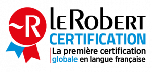 Logo et baseline Certification Le Robert